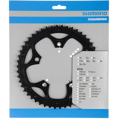 SHIMANO SORA 3550 9S Outer Chainring with Chain Housing 110mm 0